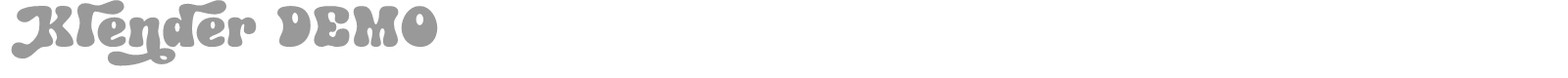 Klender font preview